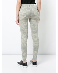 Jeans aderenti mimetici grigi di Hudson