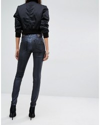 Jeans aderenti neri di Versace