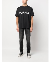 Jeans aderenti neri di purple brand