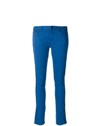 Jeans aderenti ricamati blu di Off-White