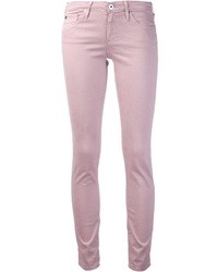 Jeans aderenti rosa di AG Adriano Goldschmied
