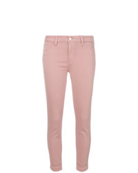 Jeans aderenti rosa di J Brand
