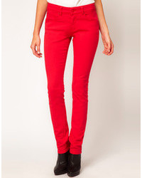 Jeans aderenti rossi di Asos