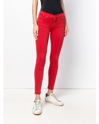 Jeans aderenti rossi di 7 For All Mankind