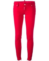 Jeans aderenti rossi di Dsquared2
