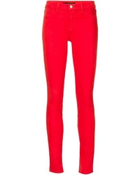 Jeans aderenti rossi di J Brand