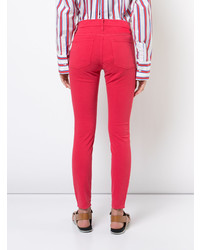 Jeans aderenti rossi di Frame Denim