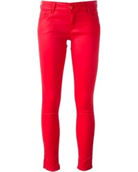 Jeans aderenti rossi di Love Moschino