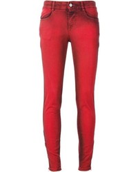 Jeans aderenti rossi di Stella McCartney