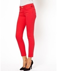 Jeans aderenti rossi di Vivienne Westwood Anglomania / Lee