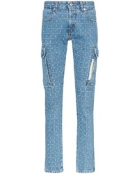 Jeans aderenti stampati azzurri di 1017 Alyx 9Sm