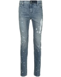 Jeans aderenti stampati azzurri di RtA