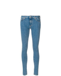 Jeans aderenti stampati blu di Off-White