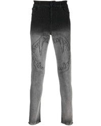 Jeans aderenti stampati grigi di Haculla
