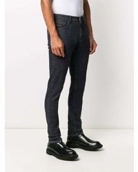Jeans aderenti stampati neri di Dondup