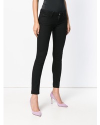 Jeans aderenti stampati neri di Dolce & Gabbana