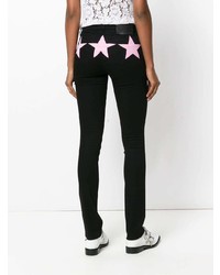 Jeans aderenti stampati neri di Givenchy