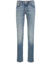 Jeans aderenti strappati azzurri di Armani Exchange