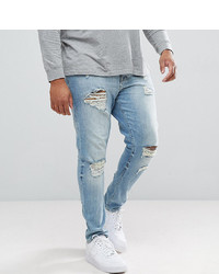 Jeans aderenti strappati azzurri di ASOS DESIGN
