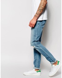 Jeans aderenti strappati azzurri di Asos