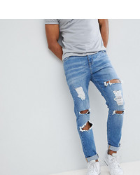 Jeans aderenti strappati azzurri di Brooklyn Supply Co.