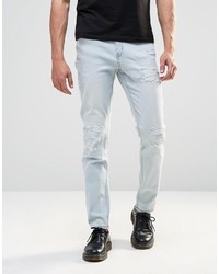 Jeans aderenti strappati azzurri di Cheap Monday