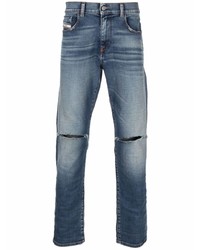 Jeans aderenti strappati azzurri di Diesel