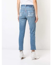 Jeans aderenti strappati azzurri di RE/DONE