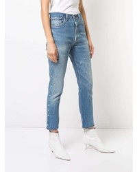 Jeans aderenti strappati azzurri di RE/DONE