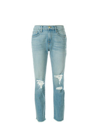 Jeans aderenti strappati azzurri di Frame Denim