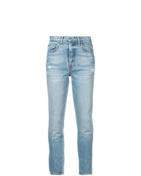 Jeans aderenti strappati azzurri di Grlfrnd