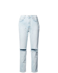 Jeans aderenti strappati azzurri di Heron Preston