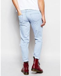 Jeans aderenti strappati azzurri di J. Lindeberg