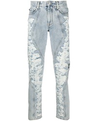 Jeans aderenti strappati azzurri di Off-White