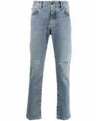 Jeans aderenti strappati azzurri di Off-White