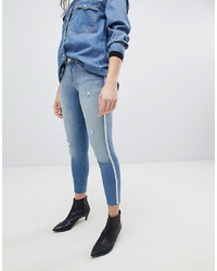 Jeans aderenti strappati azzurri di Only