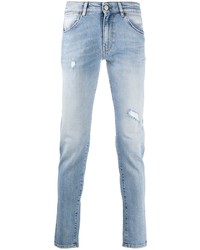 Jeans aderenti strappati azzurri di Pt05