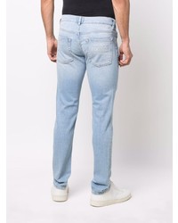 Jeans aderenti strappati azzurri di VERSACE JEANS COUTURE