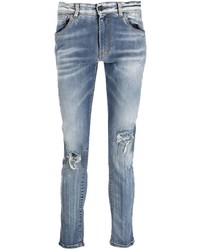 Jeans aderenti strappati azzurri di Salvatore Santoro