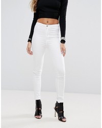 Jeans aderenti strappati bianchi di Boohoo
