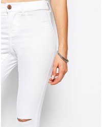 Jeans aderenti strappati bianchi di Noisy May