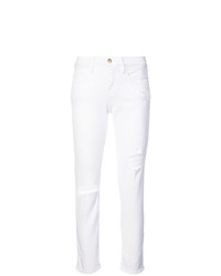 Jeans aderenti strappati bianchi di Frame Denim