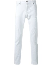 Jeans aderenti strappati bianchi di Hl Heddie Lovu