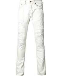 Jeans aderenti strappati bianchi di NSF
