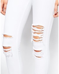 Jeans aderenti strappati bianchi di Tripp