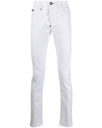 Jeans aderenti strappati bianchi di Philipp Plein