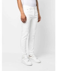 Jeans aderenti strappati bianchi di purple brand