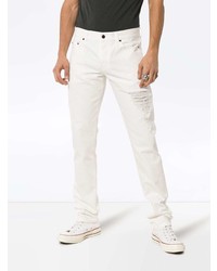 Jeans aderenti strappati bianchi di Saint Laurent