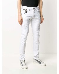 Jeans aderenti strappati bianchi di Philipp Plein