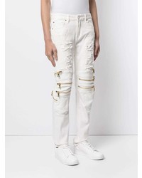 Jeans aderenti strappati bianchi di God's Masterful Children